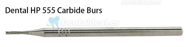 10Pcs HP 555 Bur Dental Carbide Straight Fissure Cross Cut Burs