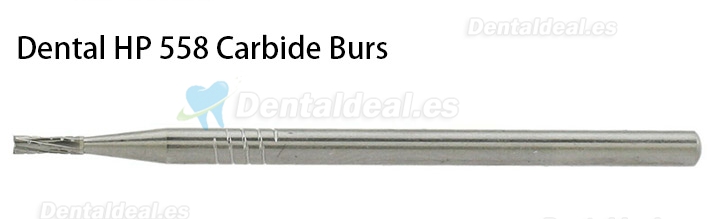 10Pcs HP 558 Bur Dental Carbide Straight Fissure Cross Cut Burs
