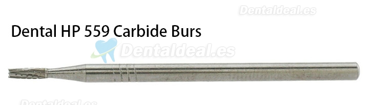 10Pcs HP 559 Bur Dental Carbide Straight Fissure Cross Cut Burs