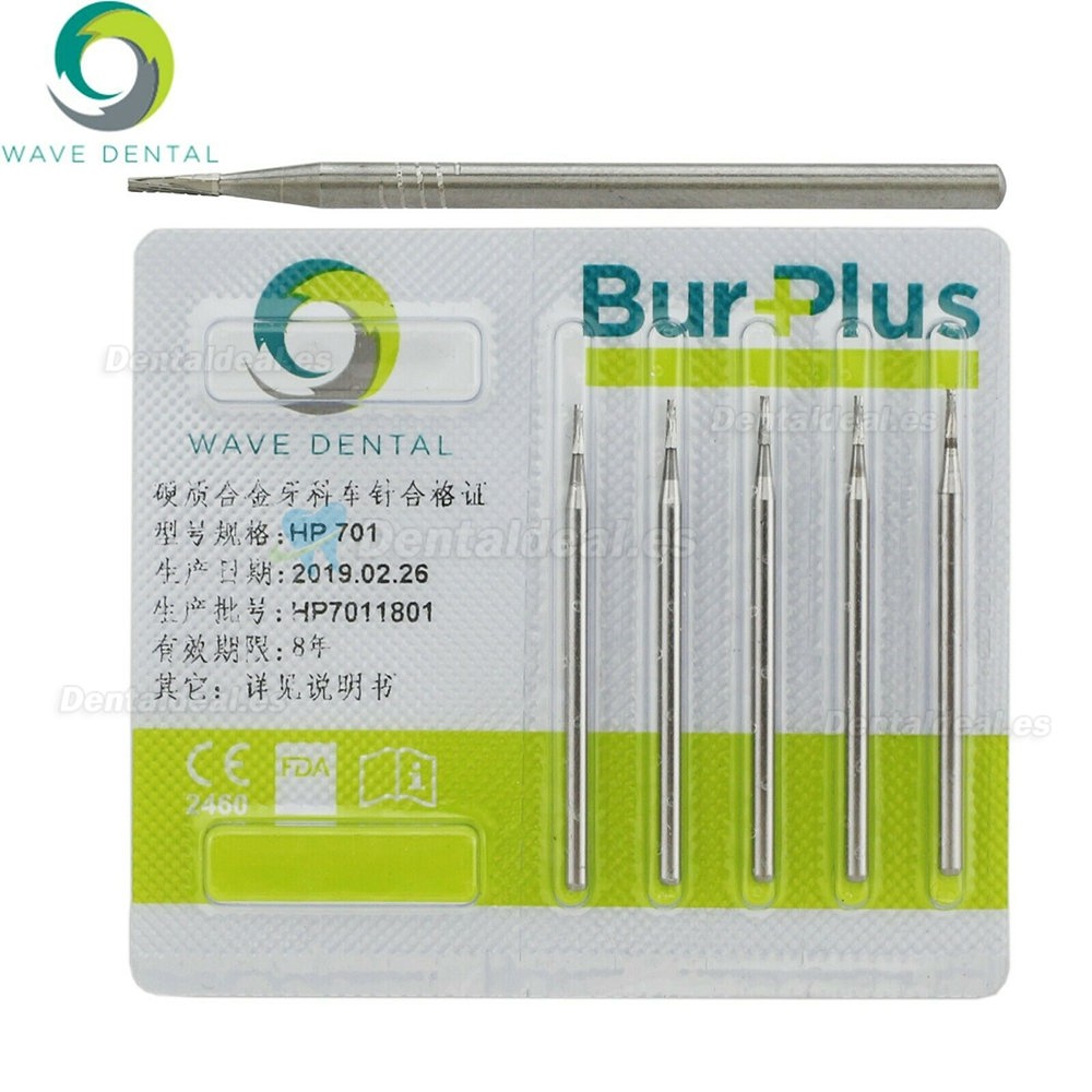 Dental 701 Carbide Taper Fissure Cross Cut Burs