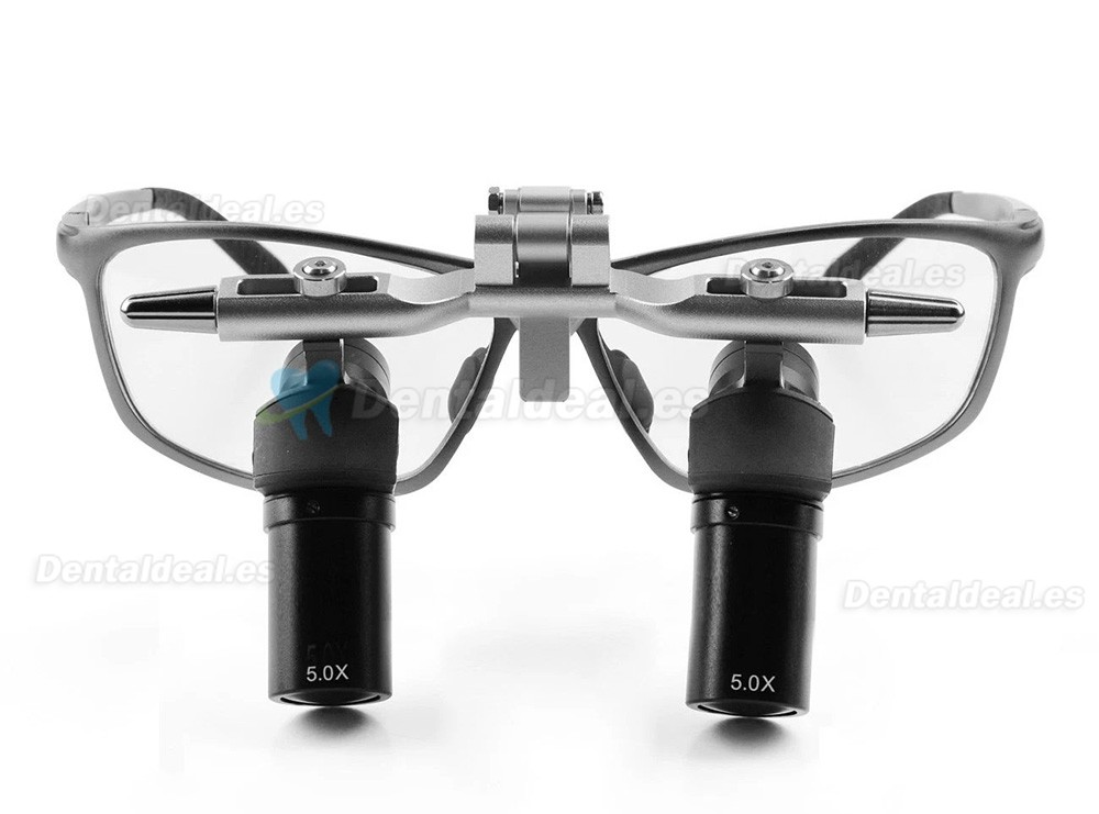 Lupa Dental Quir&uacute;rgica Ergon&oacute;mica Flip-Up 4.0X 5.0X 6.0X 350-450 mm