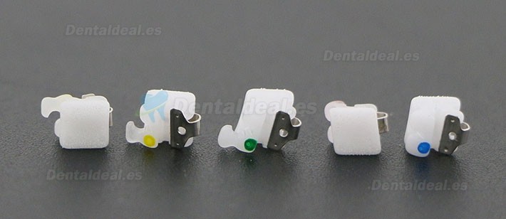 Hubit Corea Dental Ortodoncia autoligado Brackets de cerámica Roth 022 345 ganchos