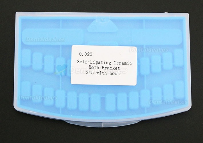 Hubit Corea Dental Ortodoncia autoligado Brackets de cerámica Roth 022 345 ganchos
