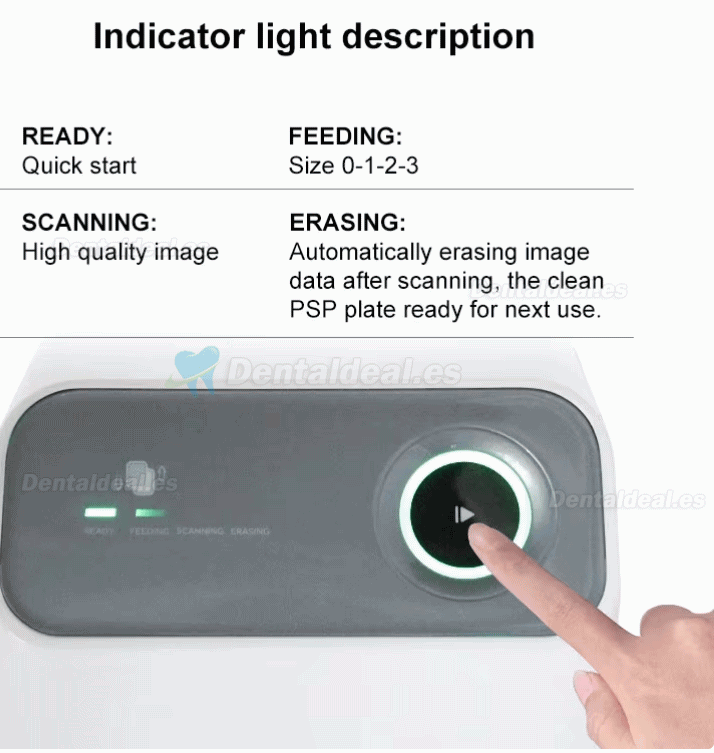Handy IPS3 Esc&aacute;ner PSP Dental de Radiograf&iacute;a Digital M&aacute;quina de Escaneo de Imagen