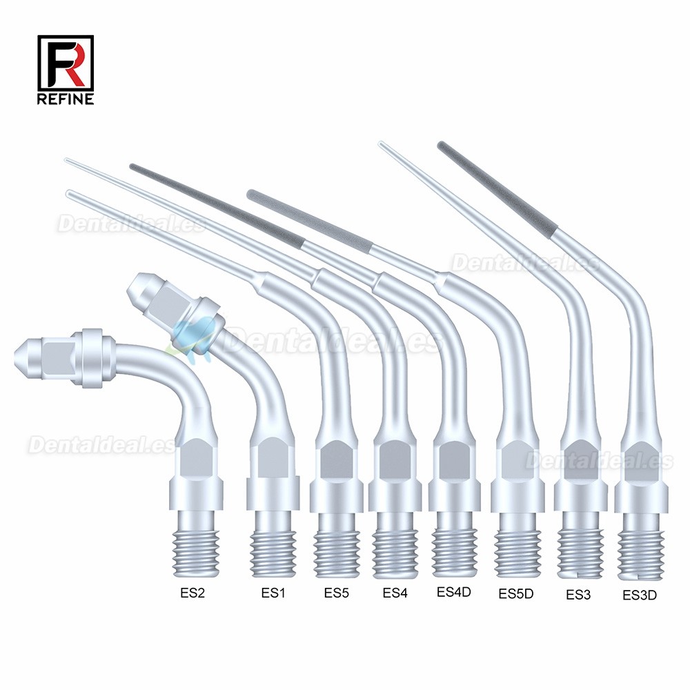 5Pcs Punta ultrasonidos para implantes endodoncia ES3D ES4D ES5D ES10D ES14 ES14D ES15 ES15D compatible con Sirona