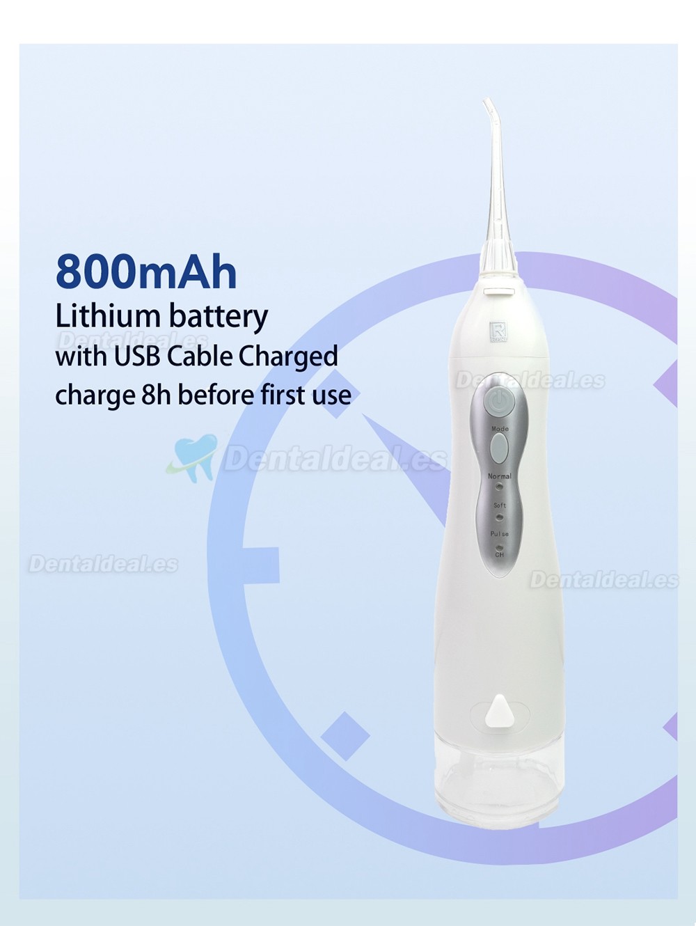 Oral Irrigador de Agua Flosser USB Recargable Impermeable Portátil