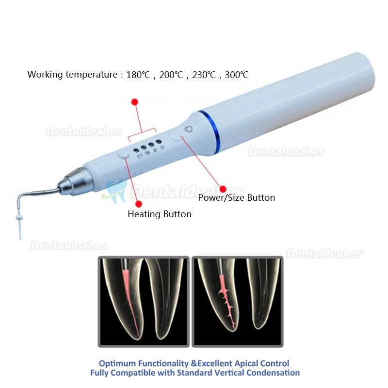 Dental Wireless Gutapercha Obturación Endodoncia Stylo chauffé Endodoncia