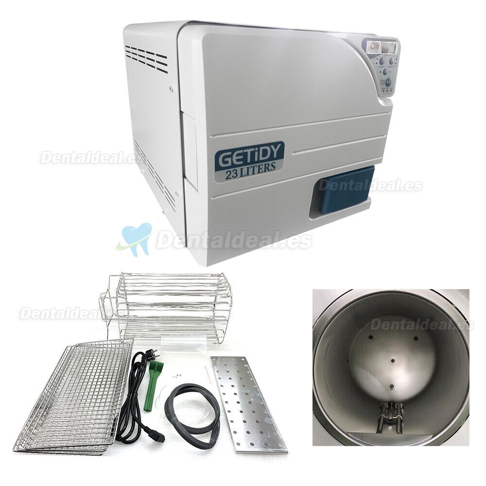 Getidy 18-23L Esterilizador de autoclave digital dental vapor al vacío clase n con función de secado
