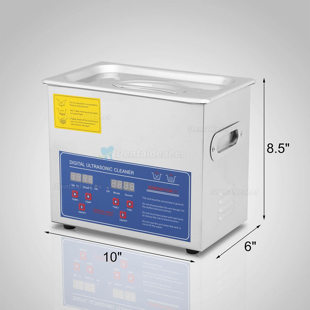 3L Máquina Limpiadora Ultrasónica de Acero Inoxidable