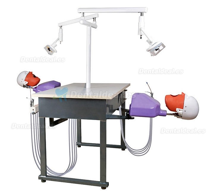 Jingle A4 Dental 2 Students training Double Teaching Manual Control Phantom Dental Simulation Unit