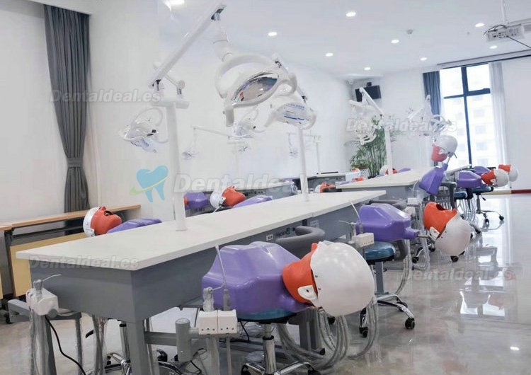 Jingle A4 Dental 2 Students training Double Teaching Manual Control Phantom Dental Simulation Unit