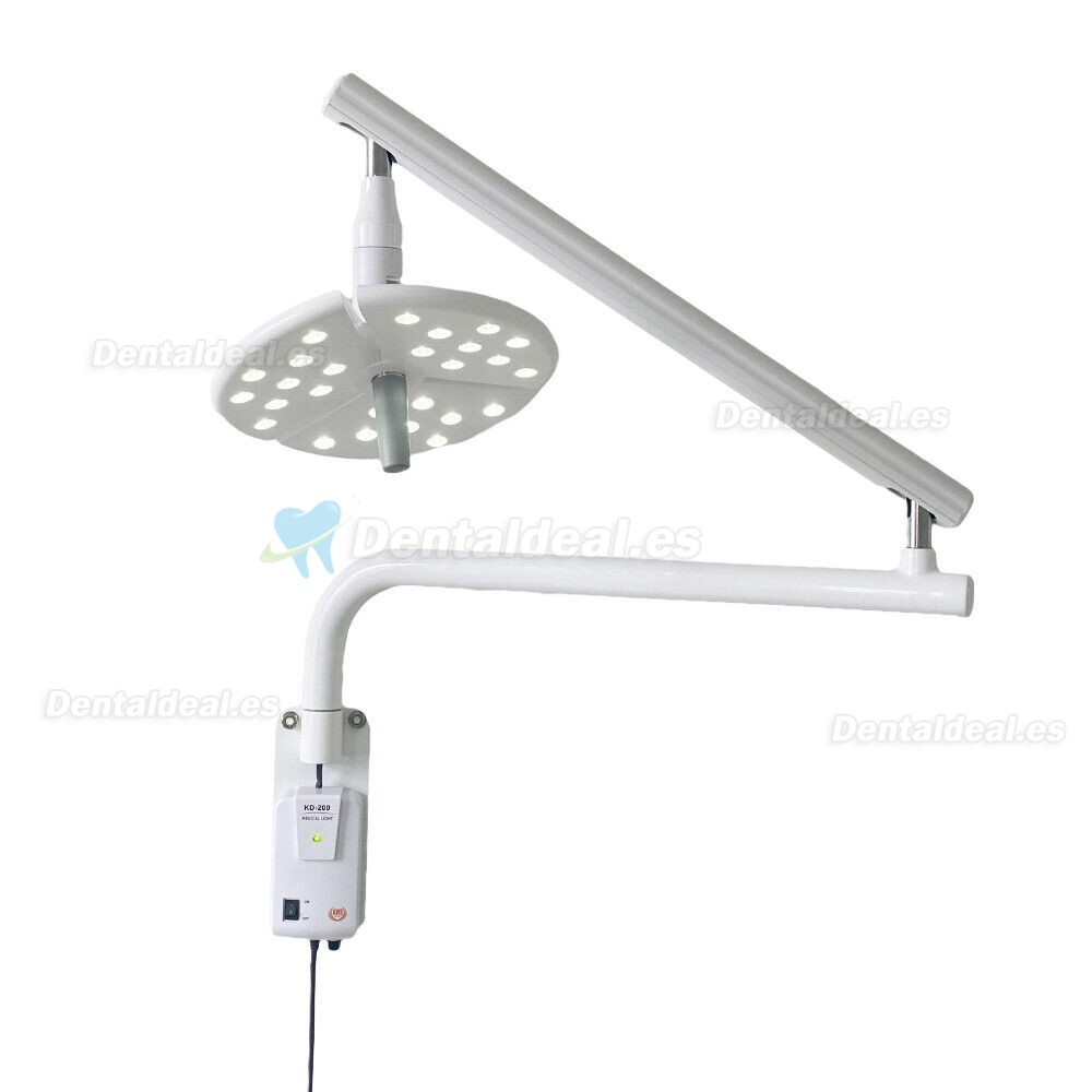 KWS KD-2018B-1 Lámpara LED quirúrgica dental montada en la pared luz para examen operativo sin sombras interruptor tactil