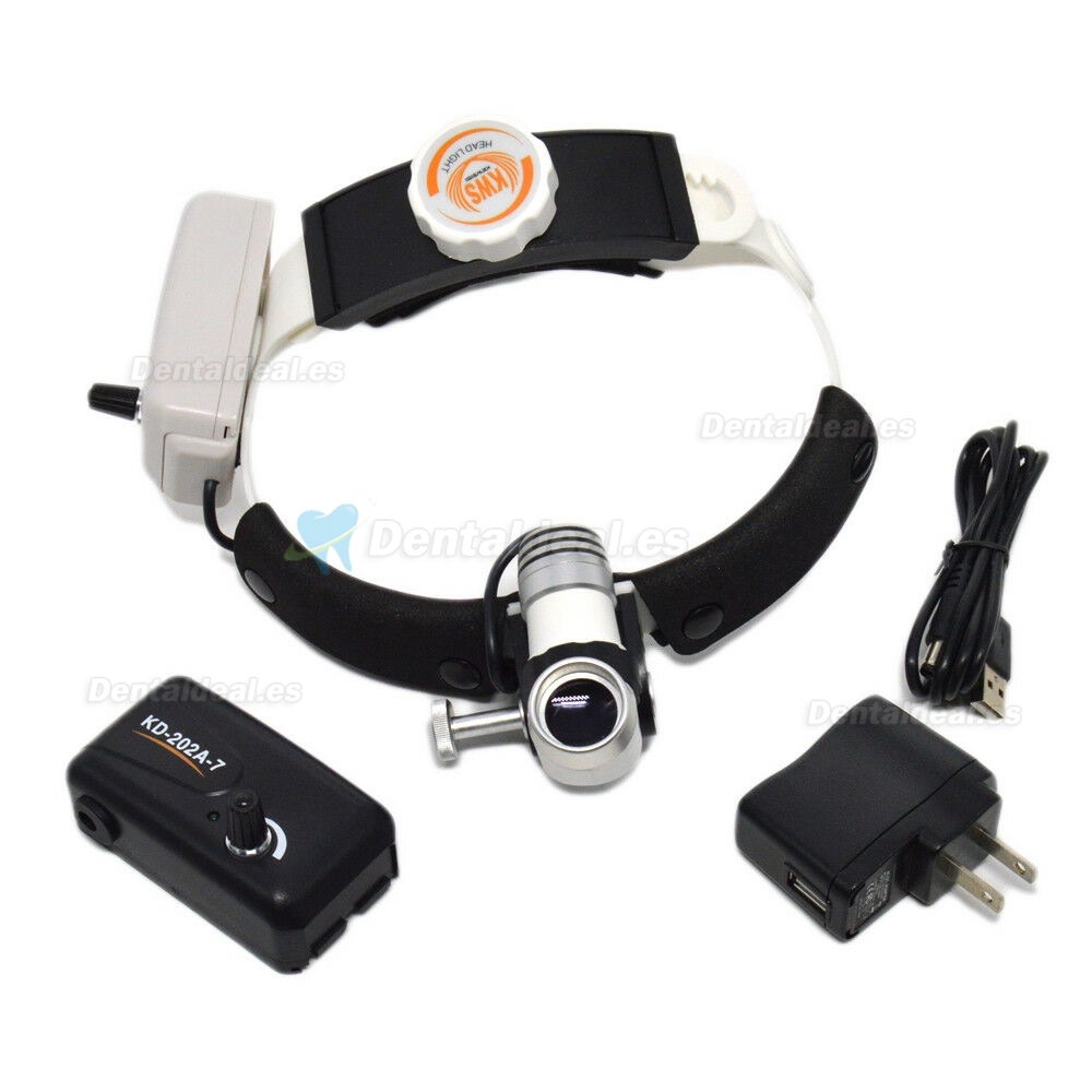 KWS® 3W LED KD-202A-7 Cirugía dental Luz de cabeza Linterna quirúrgica médica