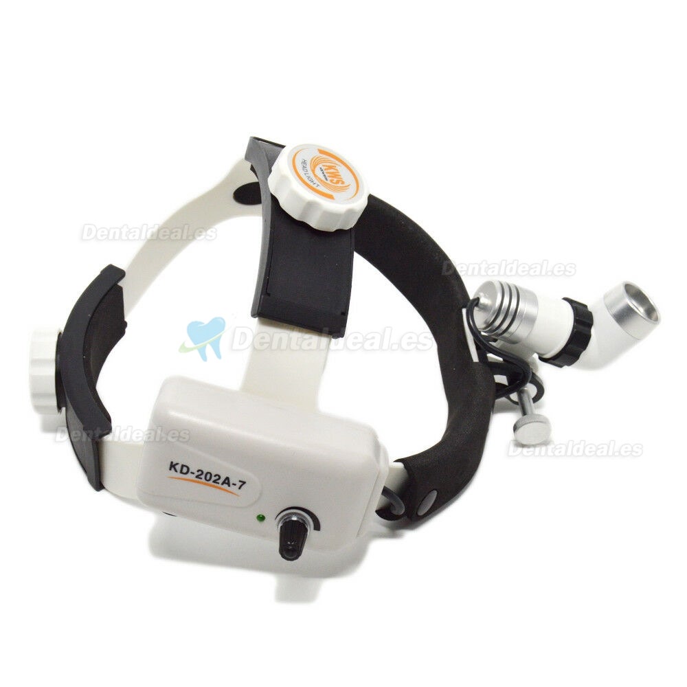 KWS® 3W LED KD-202A-7 Cirugía dental Luz de cabeza Linterna quirúrgica médica