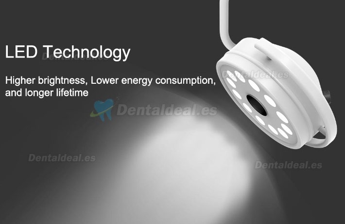 KWS KD-2012D-3C 36W LED Dental Quirúrgica Lámpara sin Sombra Montado en el techo CE