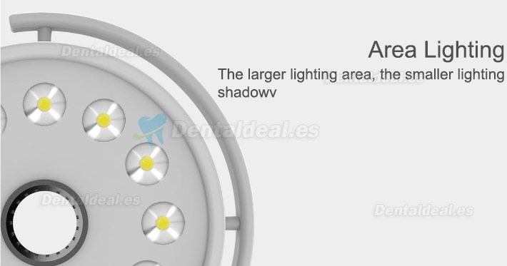 KWS KD-2012D-3C 36W LED Dental Quirúrgica Lámpara sin Sombra Montado en el techo CE