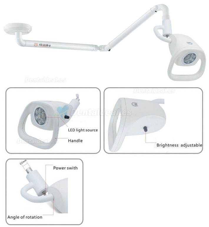 KWS KD-202B-8 21W LED hanging surgical tower lamp medical examination light 