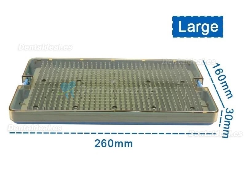 Bandeja Esterilizaci&oacute;n Instrumental Dental Grande con Silicona