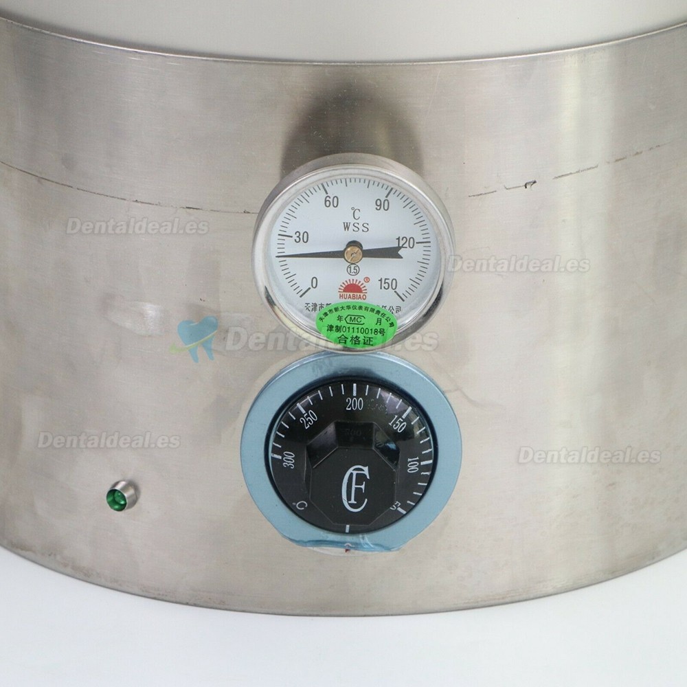 Esterilizador de autoclave de vapor de laboratorio dental de 1800W olla de esterilización de alta presión