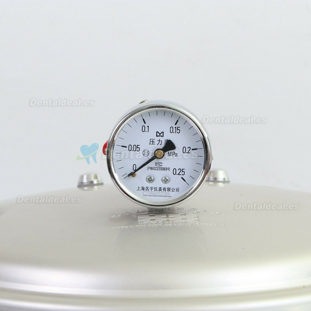 1800W Olla de esterilización polimerizadora neumática de alta presión para laboratorio dental