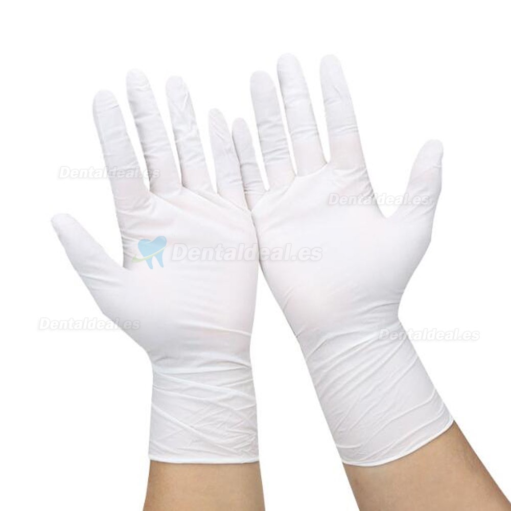 100 piezas por lote Guantes Médicos de Látex Desechables Guantes de Trabajo de Limpieza Universal Guantes de Dedo de Látex de Protección para el Hogar Alimentos