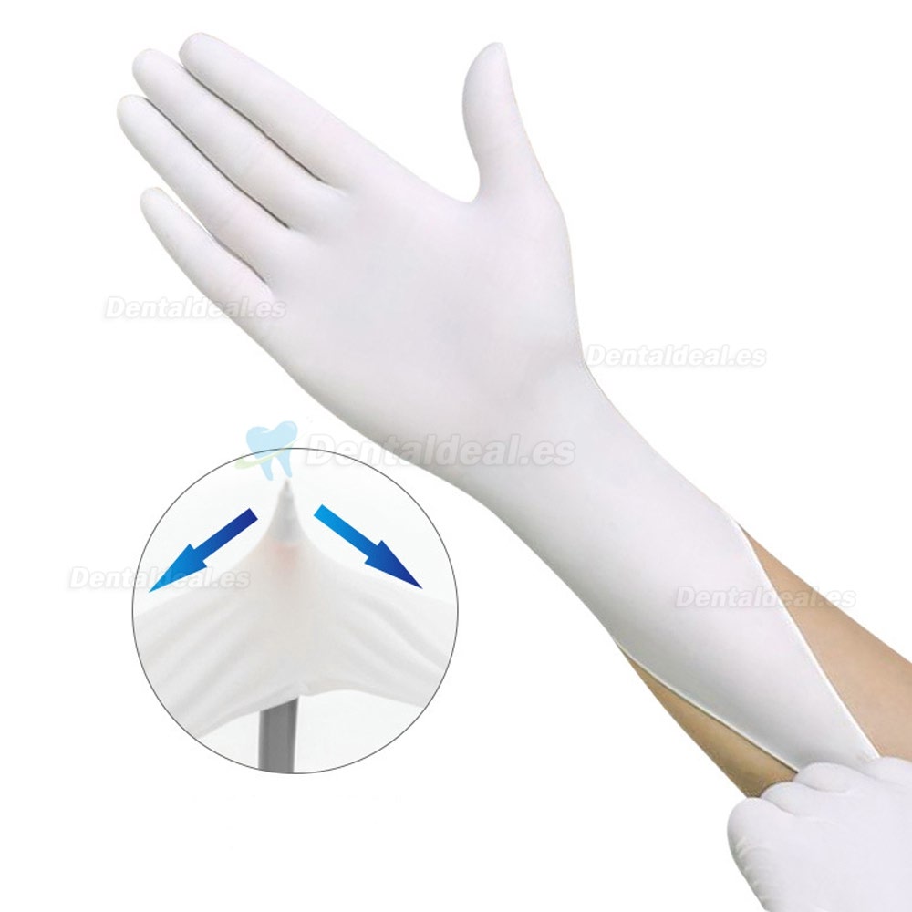 100 piezas por lote Guantes Médicos de Látex Desechables Guantes de Trabajo de Limpieza Universal Guantes de Dedo de Látex de Protección para el Hogar Alimentos