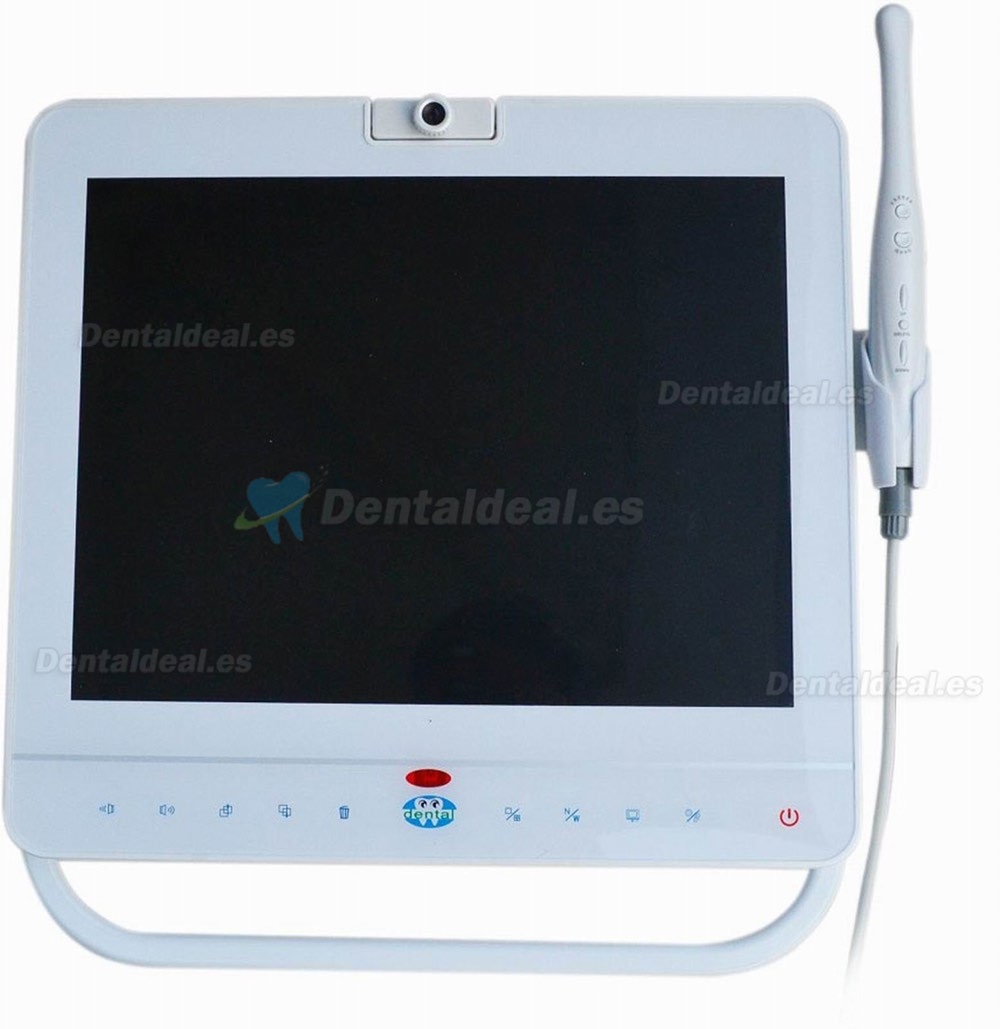 Monitor Dental con Cable de 15 Pulgadas Sistema de Cámara Intraoral VGA+VIDEO Puerto con Soporte LCD MD1500