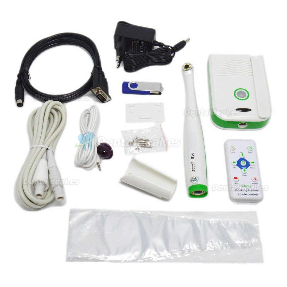 2.0 Mega píxeles CMOS Cámara Intraoral dental Wifi MD2000C con disco en U