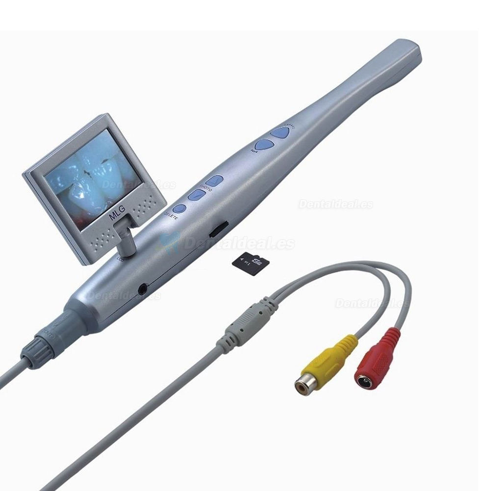 Intraoral Dental Cámara de Vídeo de 6 LED de Luz con Tarjeta SD B1D + Pantalla LCD mini