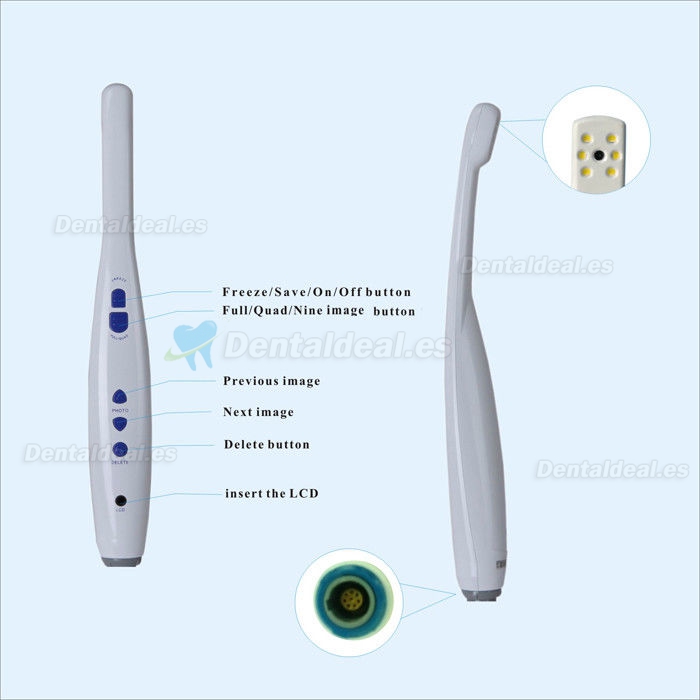 Cámara CF-988A Intraoral WI-FI Dental con Cable con 8 Pulgadas LCD Minotor M-868