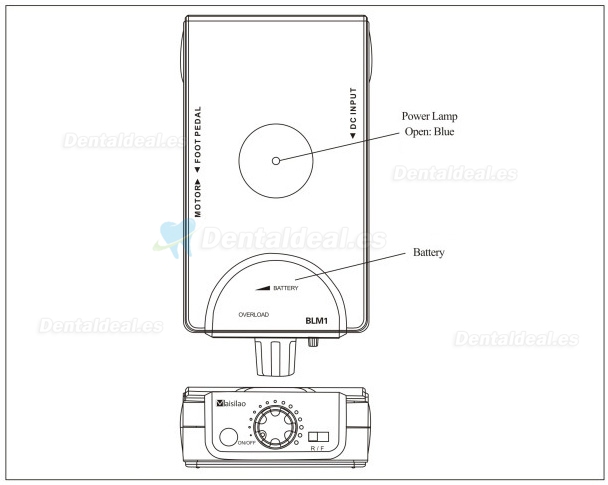 Maisilao® Nuevo Portable Micromotor Dental sin Escobillas M1 30,000rpm