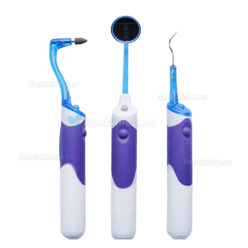 3Pcs/kit Dientes cuidado oral higiene herramientas juego de limpieza dental Led