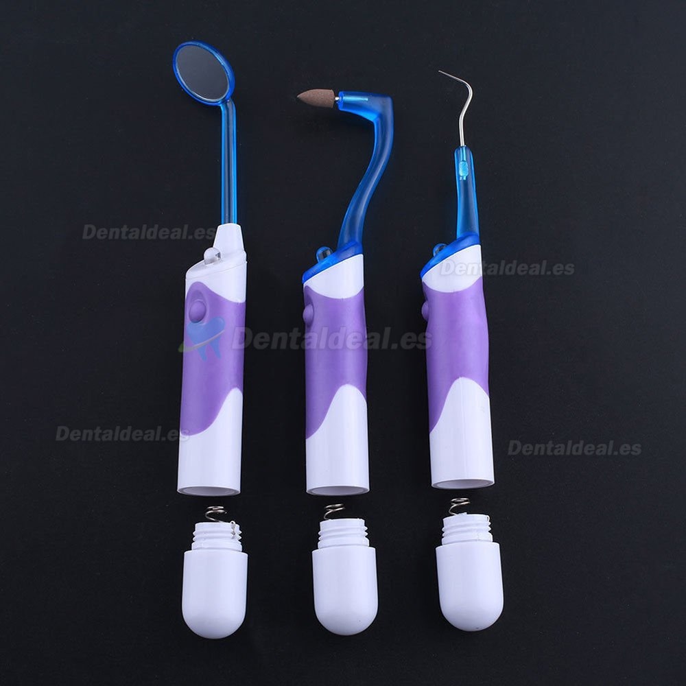 3Pcs/kit Dientes cuidado oral higiene herramientas juego de limpieza dental Led