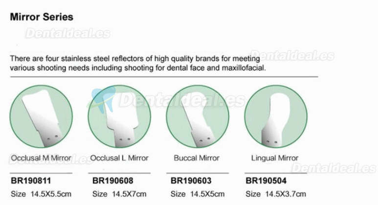 Espejo de fotografía intraoral sin niebla dental Espejos de imágenes de desempañado automático