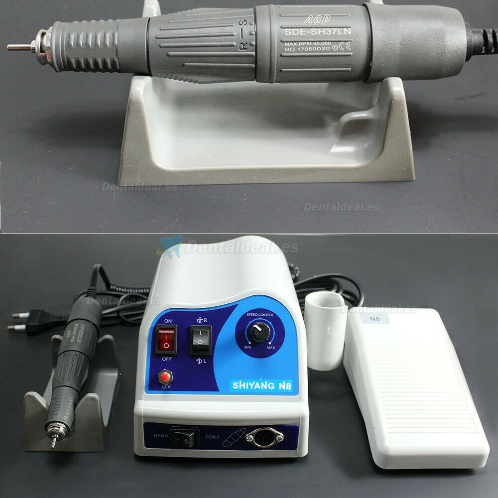 SHIYANG N8 S03 Micromotor para Laboratorio Dental Compatible mit Marathon Pieza de Mano 45K
