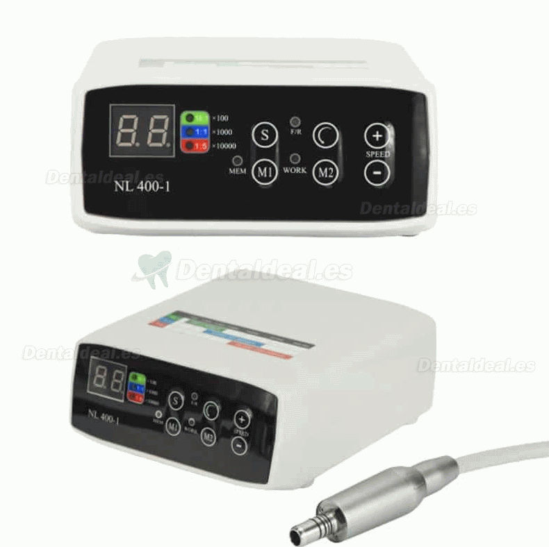 Externo Motor Electrico Dental sin Escobillas con Luz LED Spray de Agua Interno NL400-I