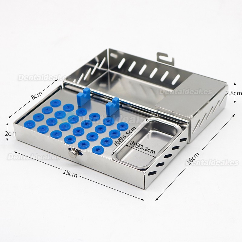 BR500631N Caja de Instrumental Dental para Implantes en Acero Inoxidable