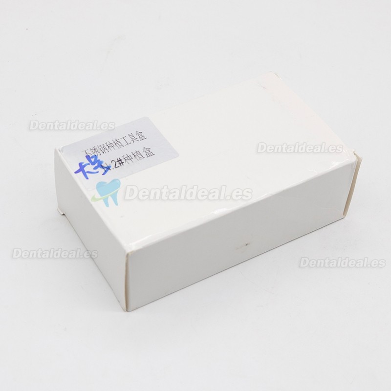 BR500631N Caja de Instrumental Dental para Implantes en Acero Inoxidable