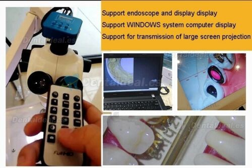 Microscopio dental para endodoncia con cámara para unidad de sillón dental