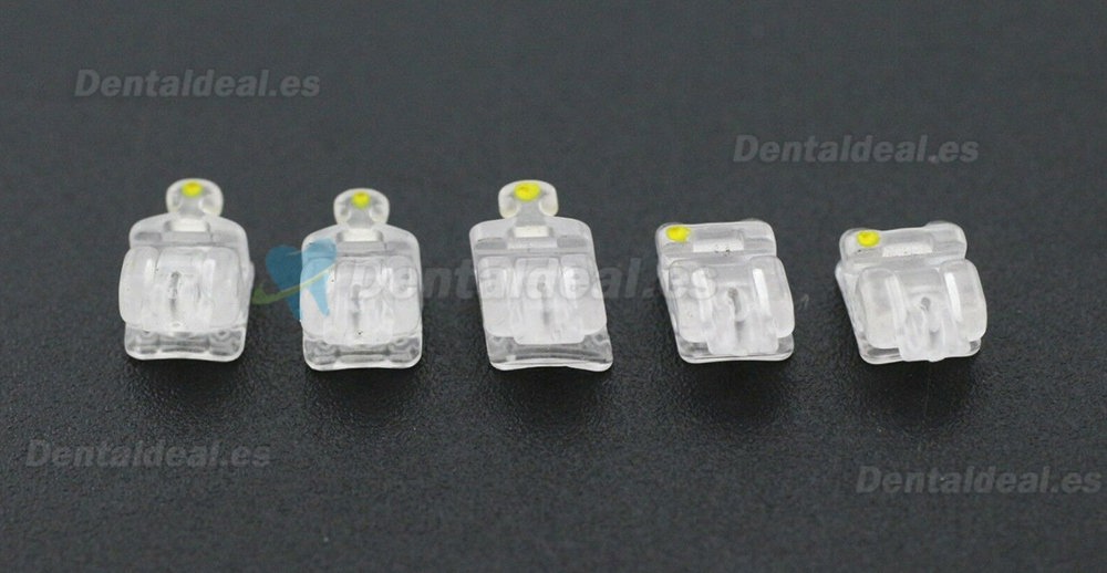 Dental Orthodontic Self-ligating Brackets Ceramic Roth 0.022 3-4-5 With Hooks