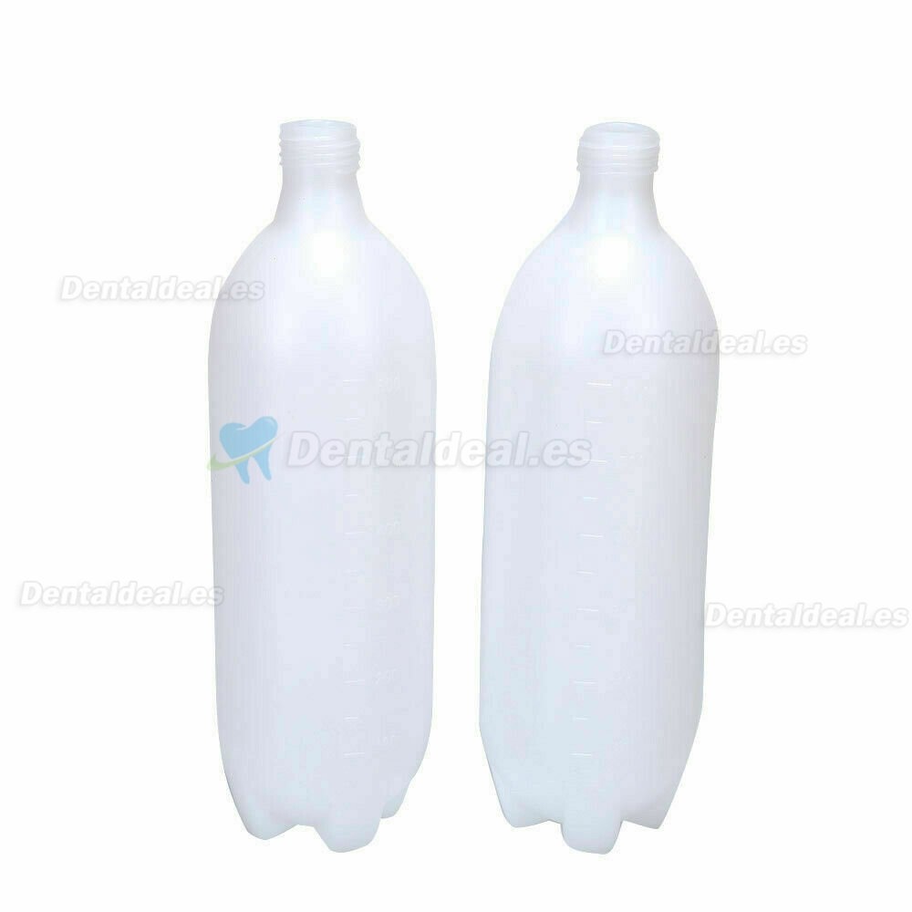 2PCS Botella de plástico de almacenamiento de agua dental para unidad de silla dental 1200ML