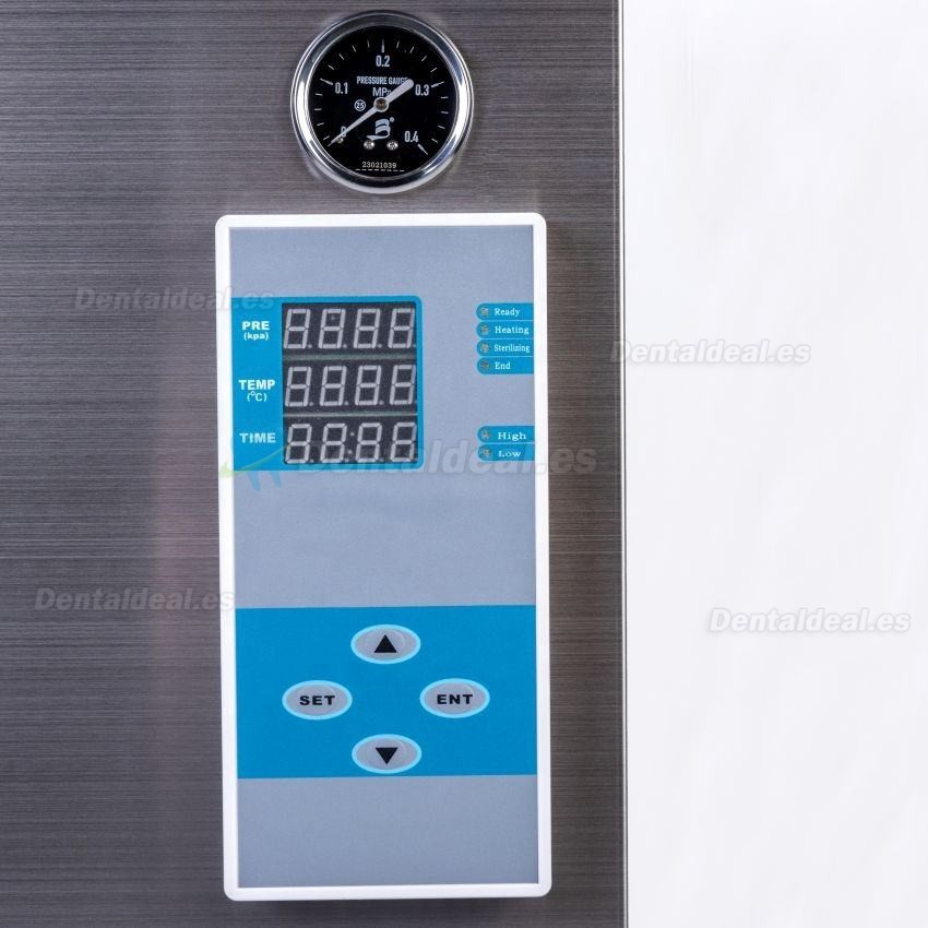 35L-150L Esterilizador automático de vapor vertical de alta presión de gran tamaño (105 ℃-134 ℃)