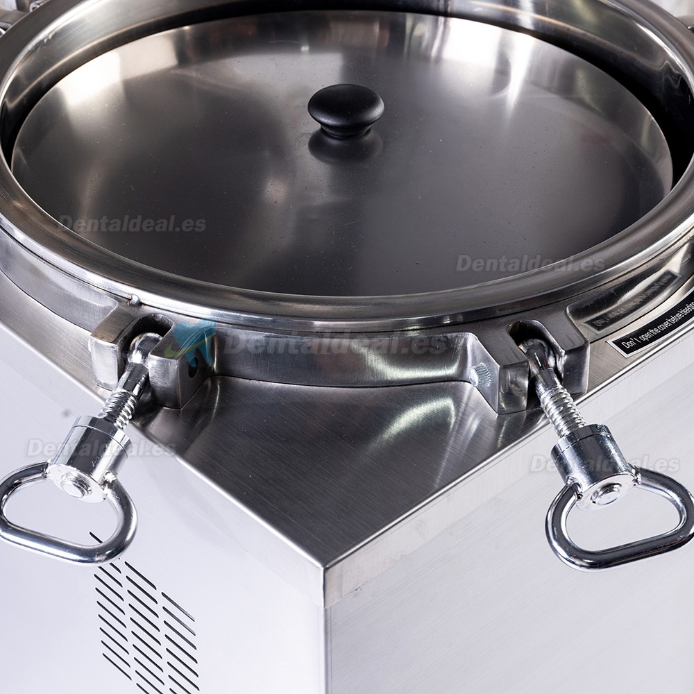 35L-150L Esterilizador automático de vapor vertical de alta presión de gran tamaño (105 ℃-134 ℃)