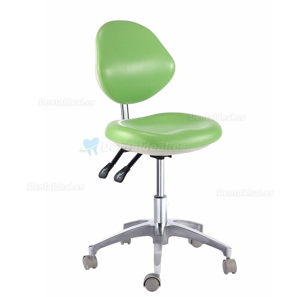 Silla de dentista dental médica de cuero de PU Silla móvil QY600D de taburete de médico