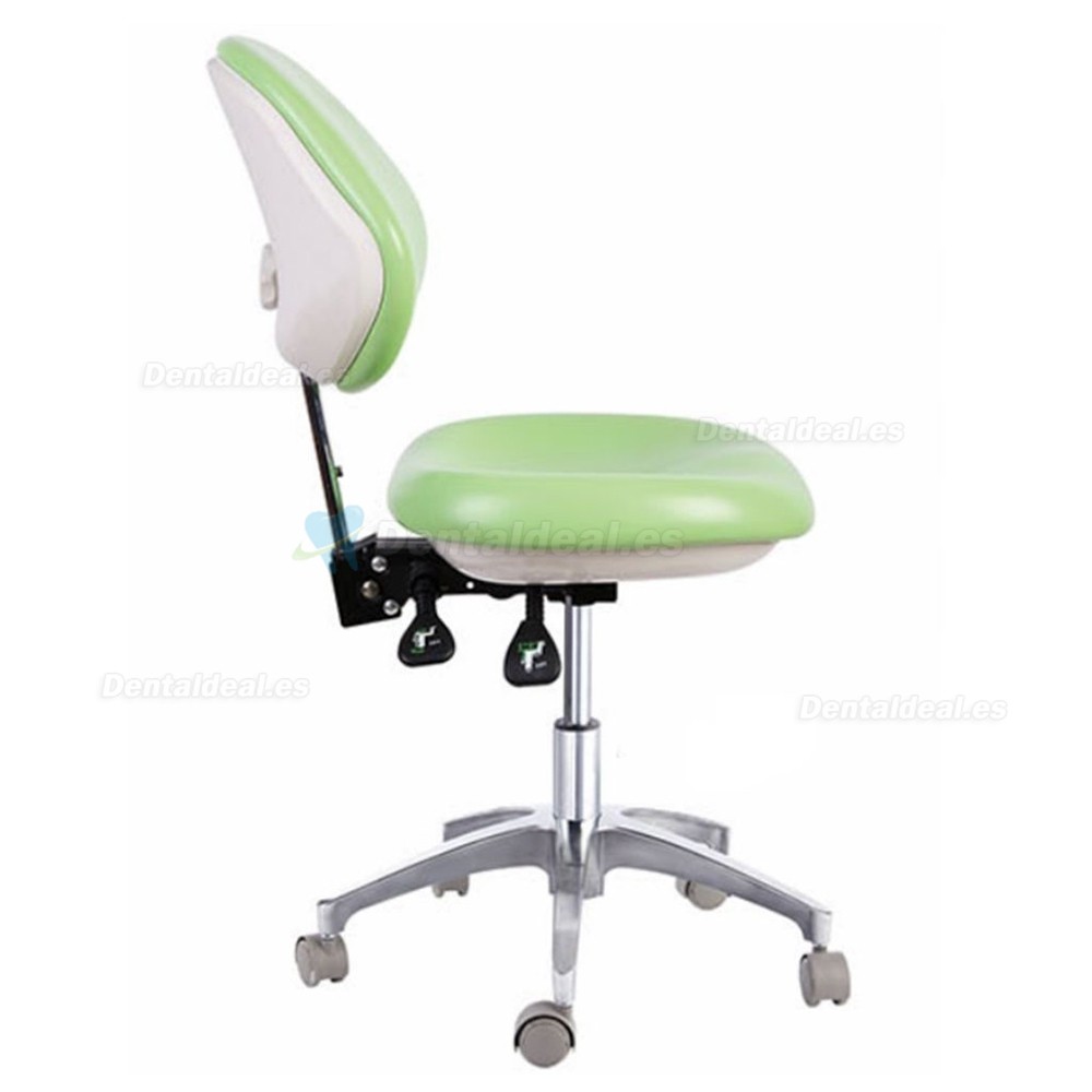 Silla de dentista dental médica de cuero de PU Silla móvil QY600D de taburete de médico