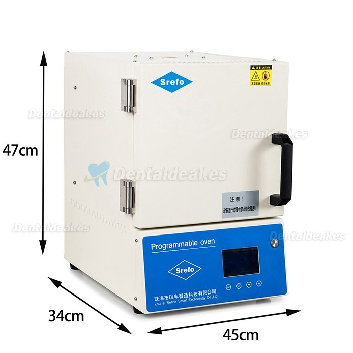 Srefo R-1905 Horno de mufla de cera programable horno de mufla de laboratorio dental