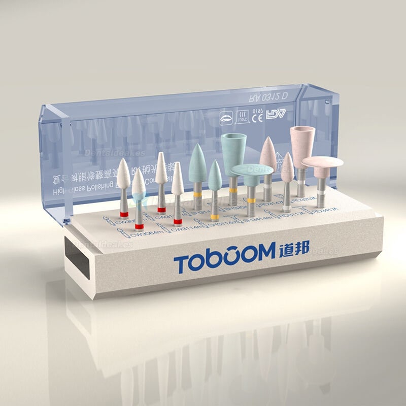 Toboom 12 PCS Compuesto Kit de Pulido Dental RA0312D