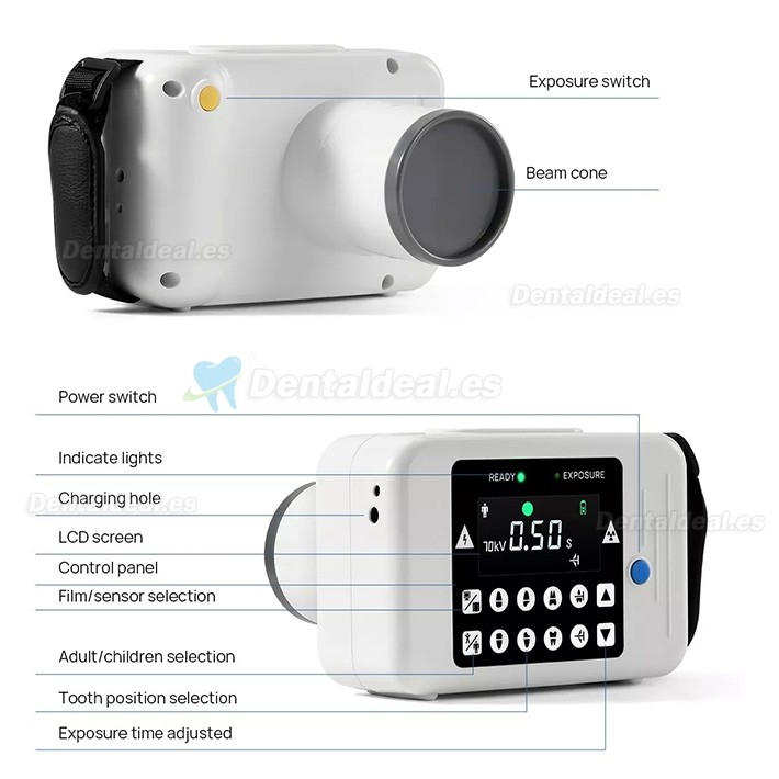 Unidad de rayos X dental portátil sistema de imágenes digitales RAY-121