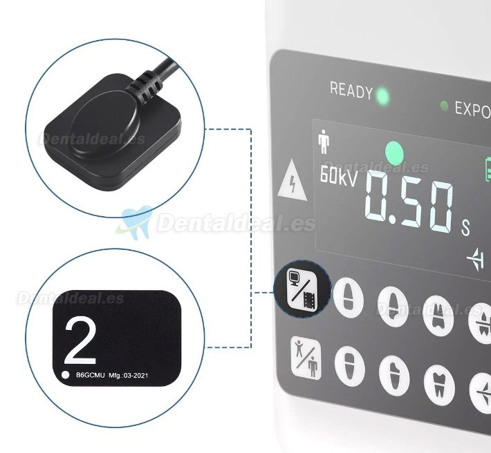 Máquina de rayos X dental portátil digital de alta frecuencia RAY-221