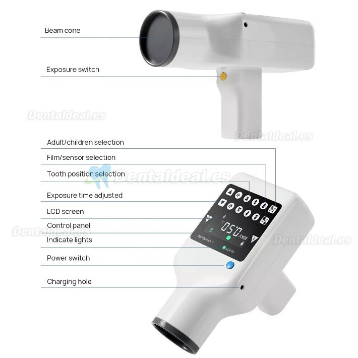 Máquina de rayos X dental portátil digital de alta frecuencia RAY-221